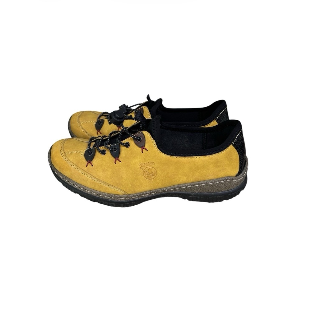 Rieker N3271-68 Women EU 41 US 9.5-10 Mustard Yellow Comfort Walking Shoes - Picture 5 of 11